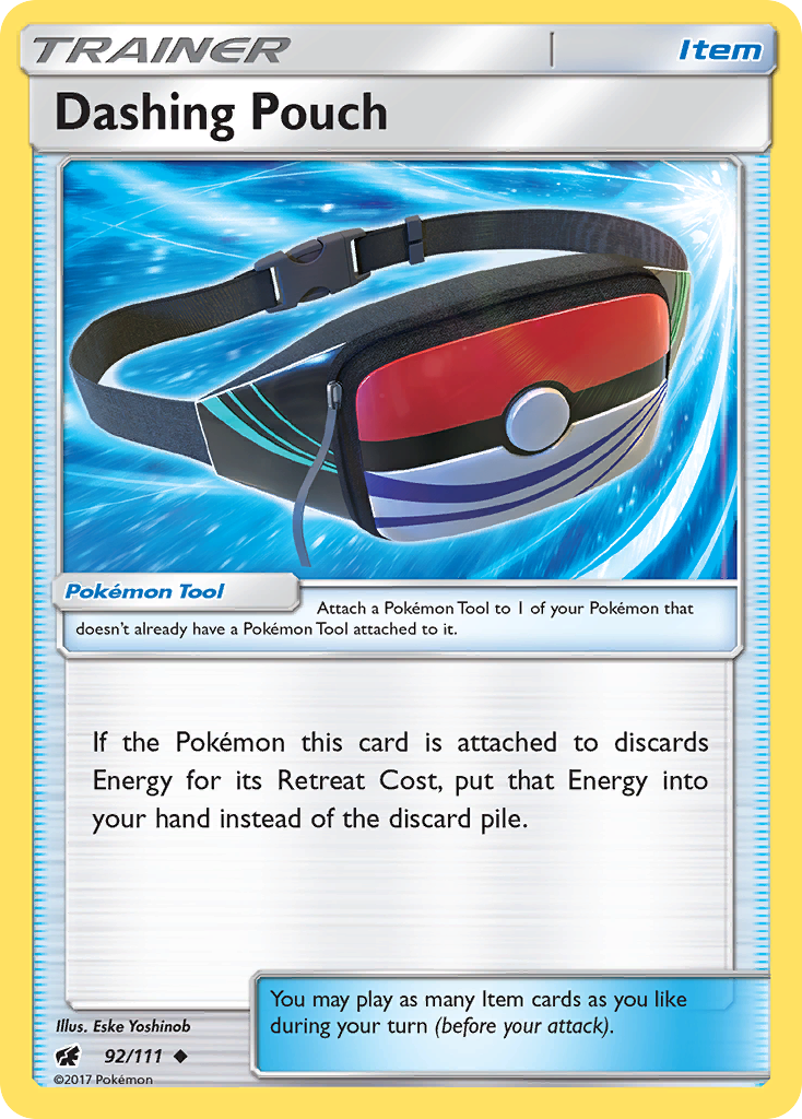 Dashing Pouch (92/111) [Sun & Moon: Crimson Invasion] | Gear Gaming Fayetteville