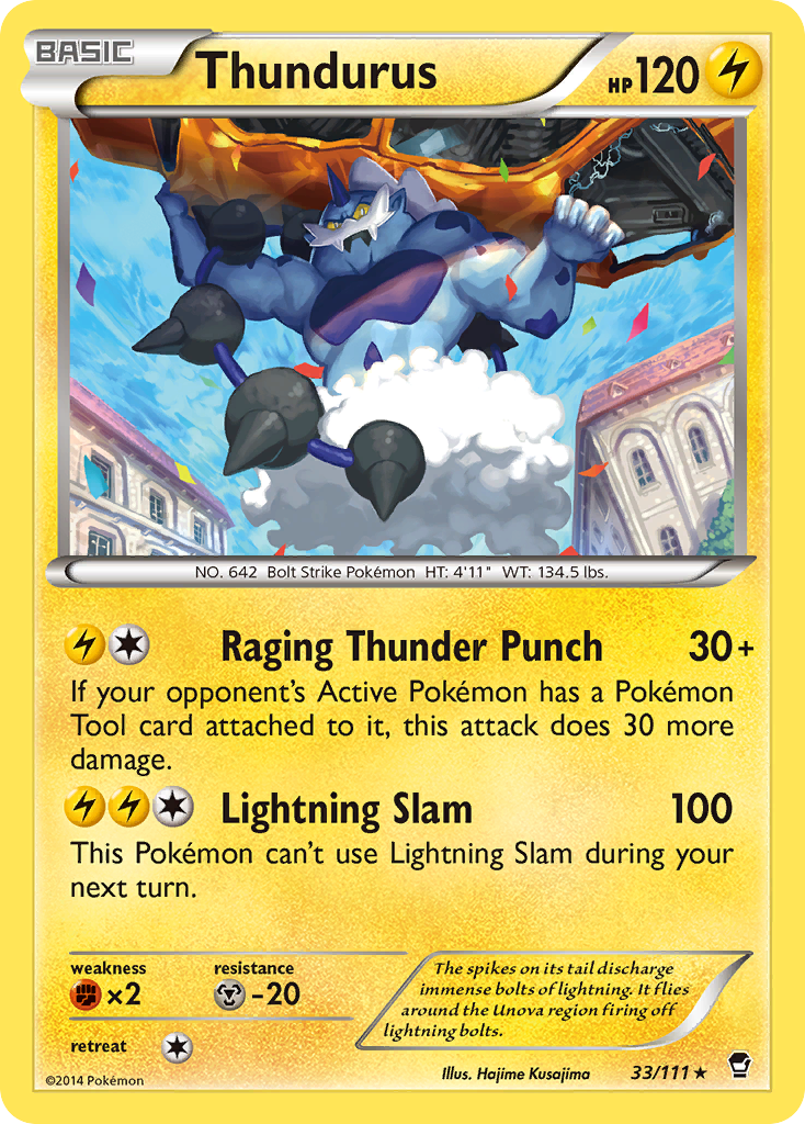 Thundurus (33/111) [XY: Furious Fists] | Gear Gaming Fayetteville