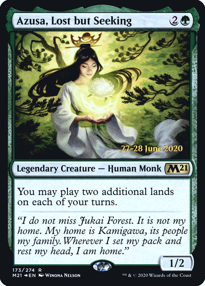 Azusa, Lost but Seeking [Core Set 2021 Prerelease Promos] | Gear Gaming Fayetteville