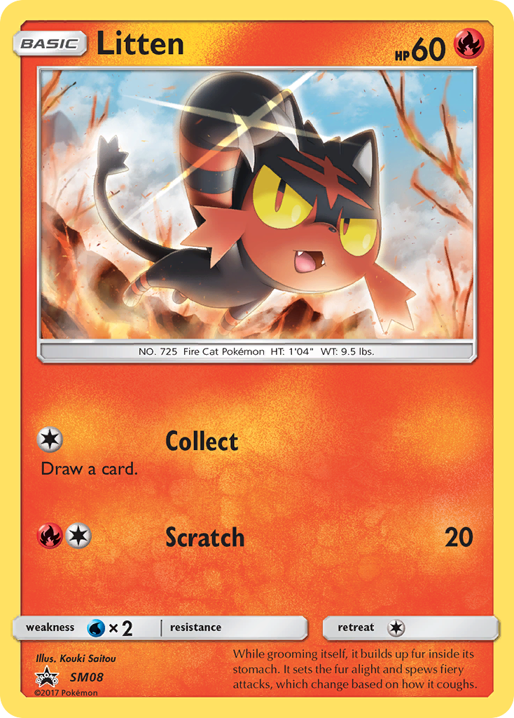 Litten (SM08) [Sun & Moon: Black Star Promos] | Gear Gaming Fayetteville