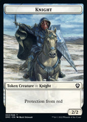 Zombie Knight // Knight Double-Sided Token [Dominaria United Commander Tokens] | Gear Gaming Fayetteville