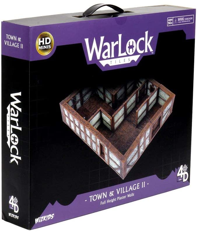 WizKids Warlock Tiles: Town & Village II - Full Height Plaster Walls | Gear Gaming Fayetteville