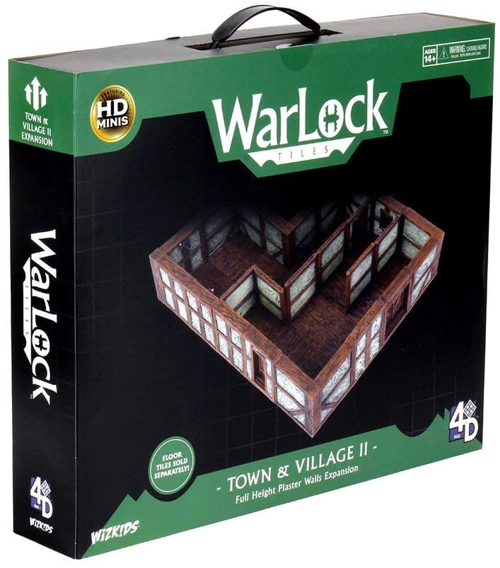 WarLock Tiles Town & Village II Full Height Plaster Walls Expansion | Gear Gaming Fayetteville