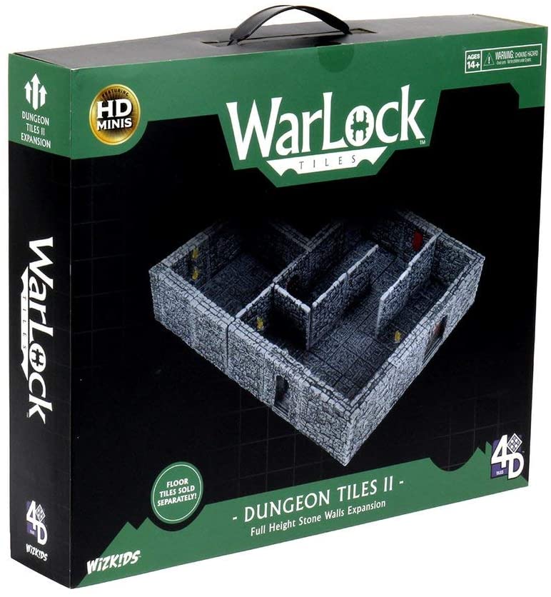 WarLock Tiles Dungeon Tiles II Full Height Stone Walls Expansion | Gear Gaming Fayetteville