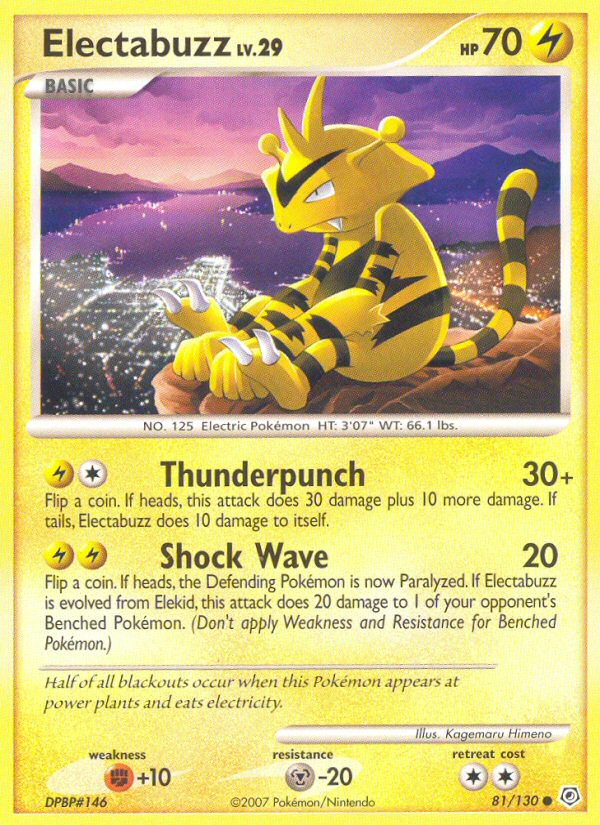 Electabuzz (81/130) [Diamond & Pearl: Base Set] | Gear Gaming Fayetteville