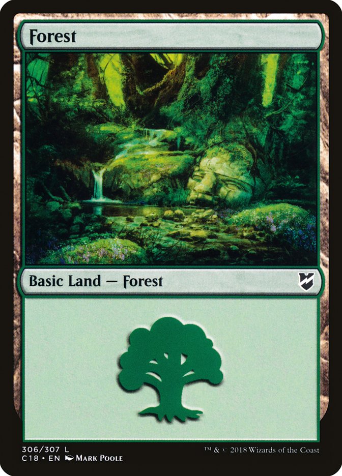 Forest (306) [Commander 2018] | Gear Gaming Fayetteville