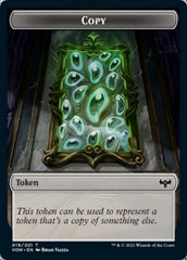 Copy // Human (010) Double-Sided Token [Innistrad: Crimson Vow Tokens] | Gear Gaming Fayetteville