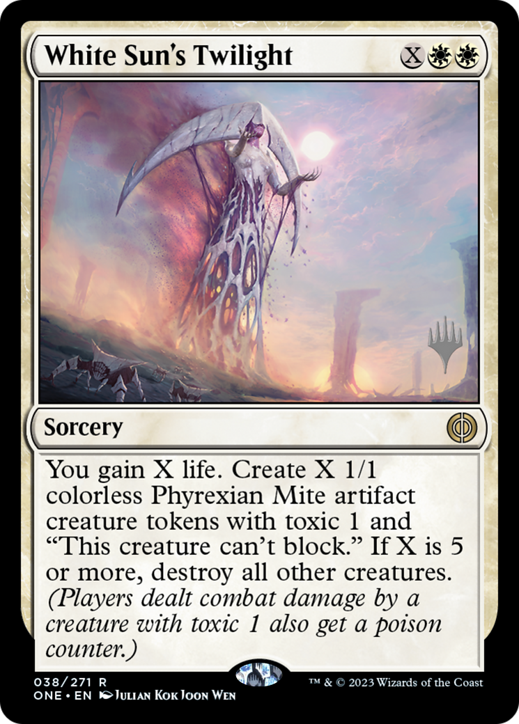 White Sun's Twilight (Promo Pack) [Phyrexia: All Will Be One Promos] | Gear Gaming Fayetteville