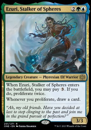 Ezuri, Stalker of Spheres (Promo Pack) [Phyrexia: All Will Be One Promos] | Gear Gaming Fayetteville