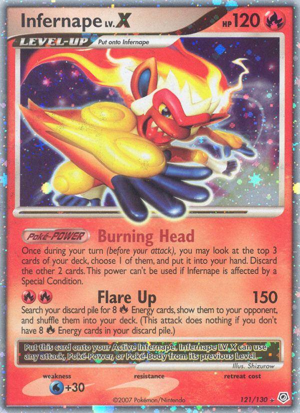 Infernape LV.X (121/130) [Diamond & Pearl: Base Set] | Gear Gaming Fayetteville