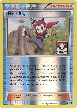 Ninja Boy (103/114) (League Promo) [XY: Steam Siege] | Gear Gaming Fayetteville