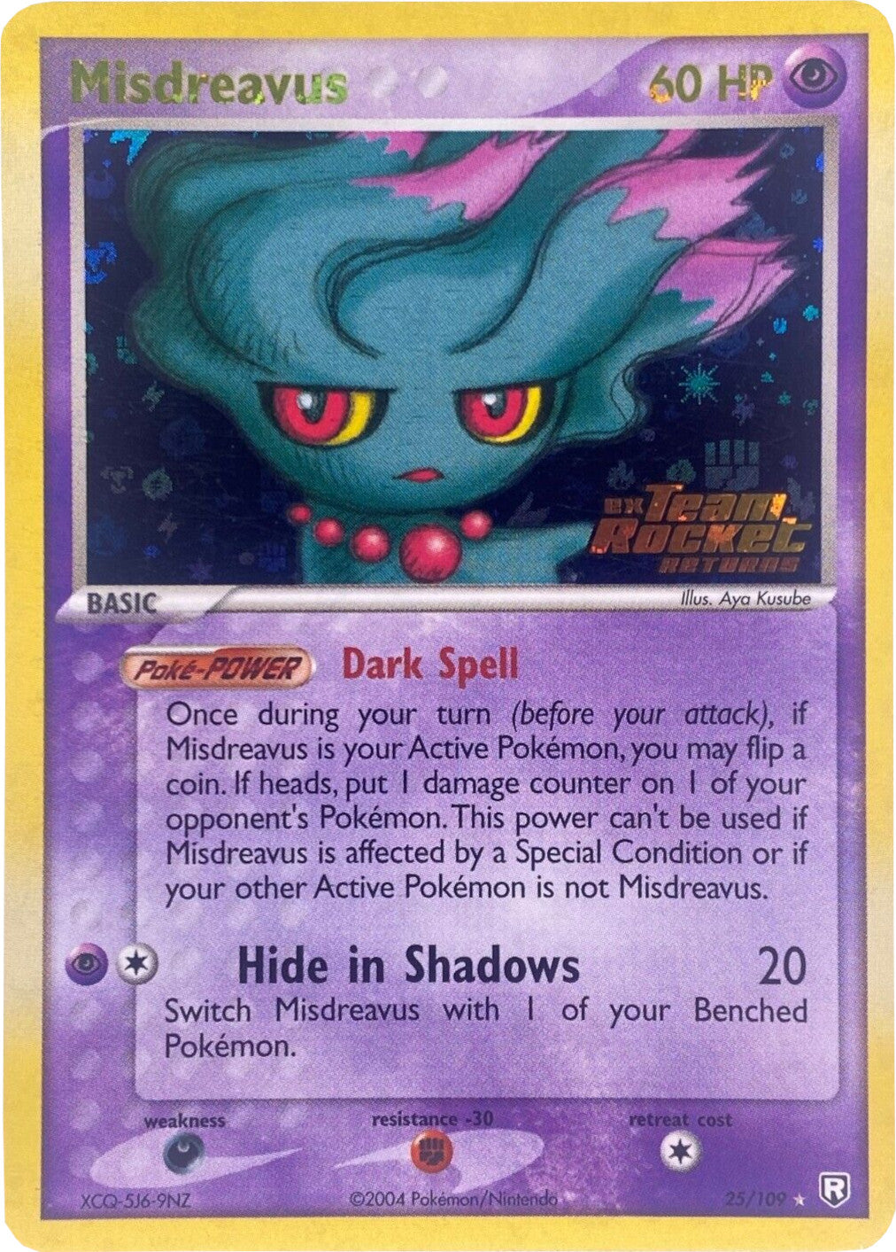 Misdreavus (25/109) (Stamped) [EX: Team Rocket Returns] | Gear Gaming Fayetteville