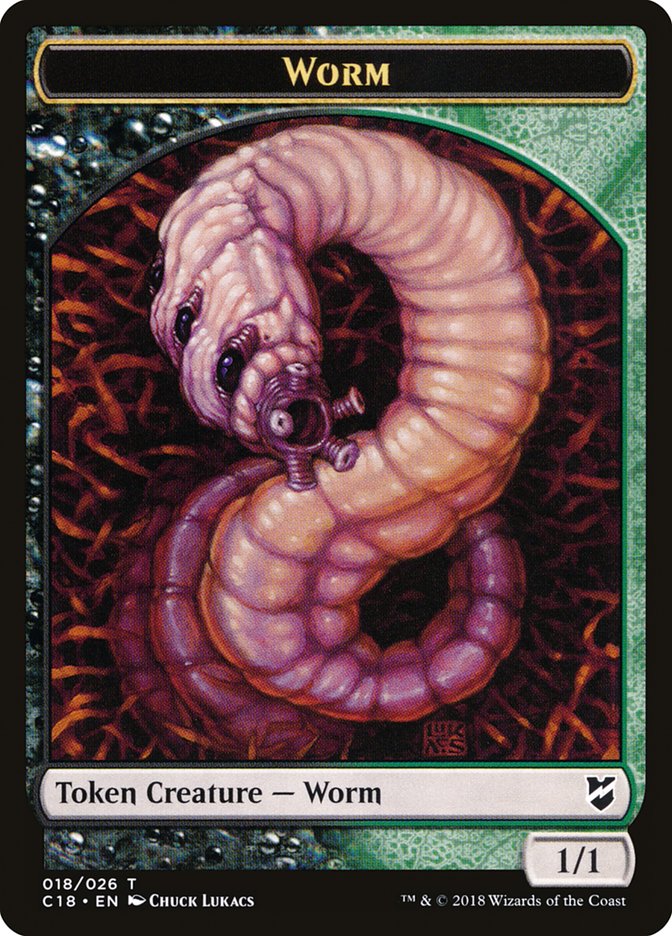 Worm Token [Commander 2018 Tokens] | Gear Gaming Fayetteville