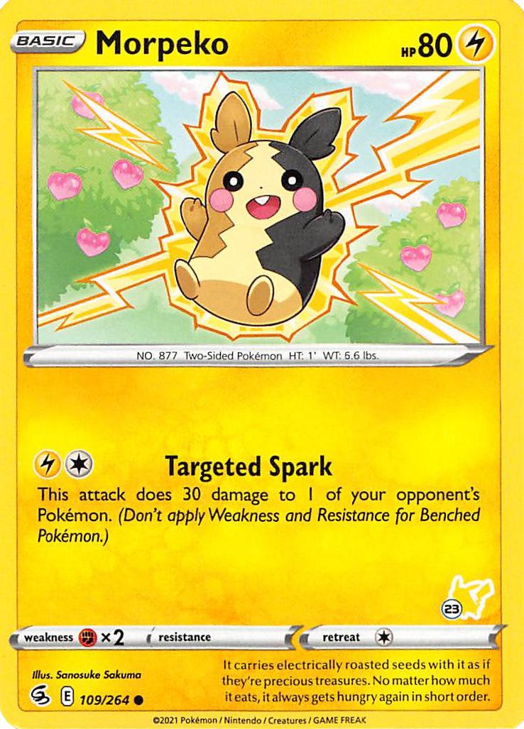 Morpeko (109/264) (Pikachu Stamp #23) [Battle Academy 2022] | Gear Gaming Fayetteville