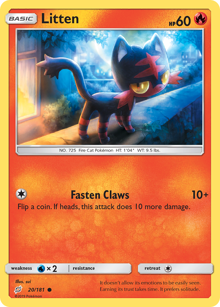 Litten (20/181) [Sun & Moon: Team Up] | Gear Gaming Fayetteville