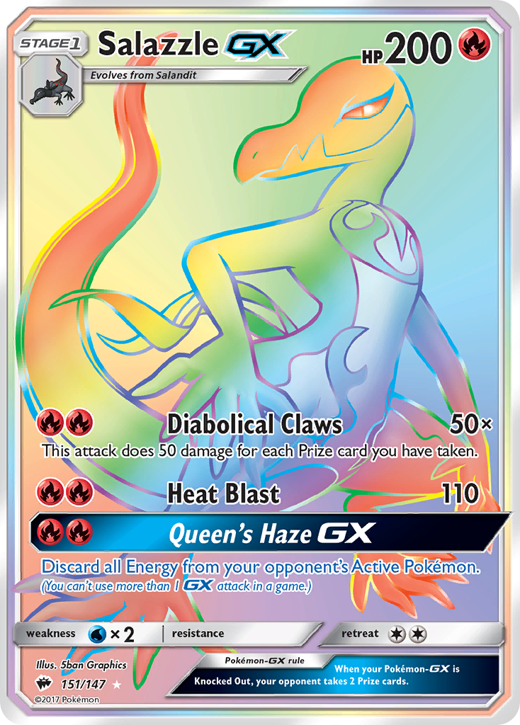 Salazzle GX (151/147) [Sun & Moon: Burning Shadows] | Gear Gaming Fayetteville