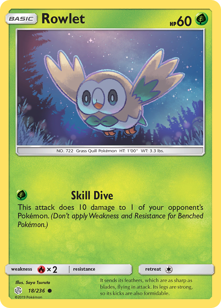 Rowlet (18/236) [Sun & Moon: Cosmic Eclipse] | Gear Gaming Fayetteville