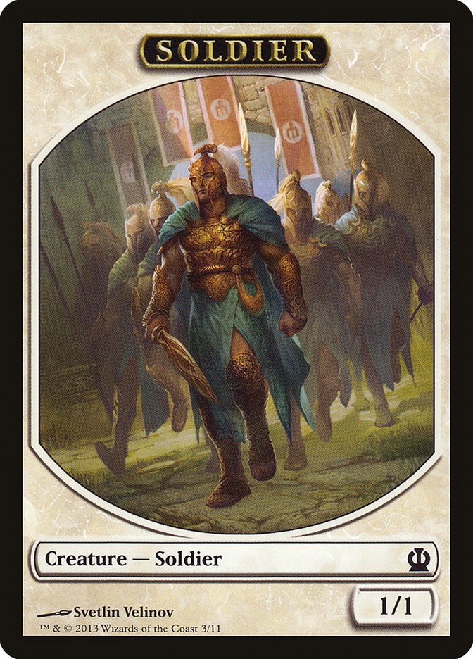 Soldier Token (3/11) [Theros Tokens] | Gear Gaming Fayetteville