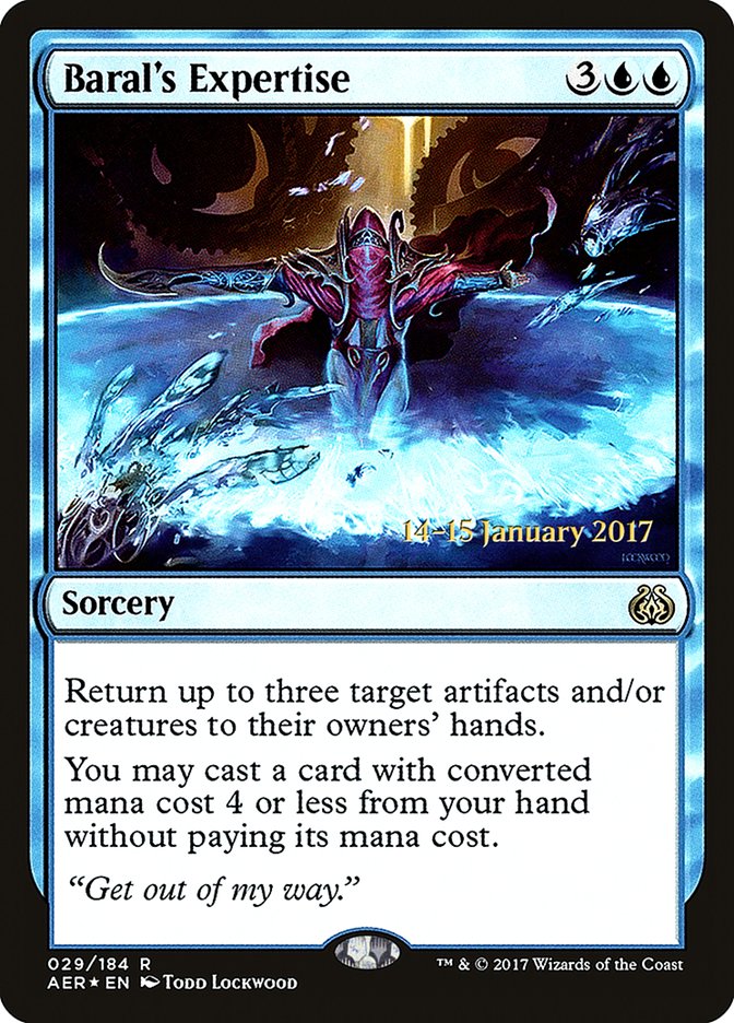 Baral's Expertise [Aether Revolt Prerelease Promos] | Gear Gaming Fayetteville