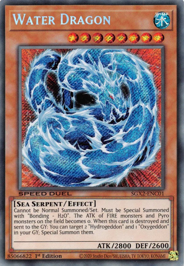 Water Dragon [SGX2-ENC01] Secret Rare | Gear Gaming Fayetteville