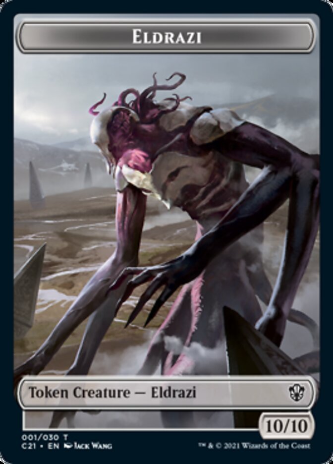 Eldrazi // Champion of Wits Double-Sided Token [Commander 2021 Tokens] | Gear Gaming Fayetteville