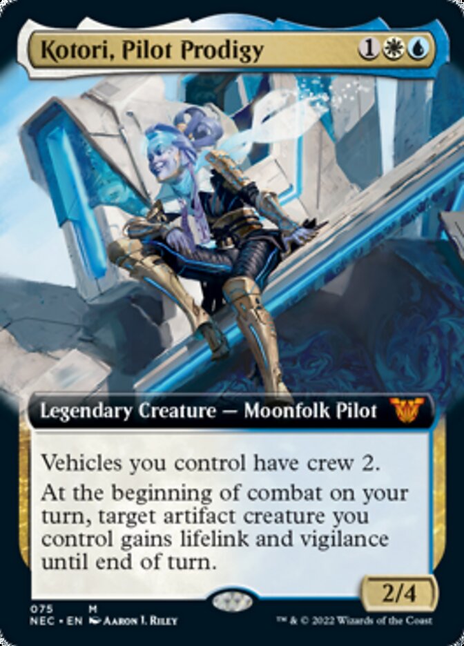 Kotori, Pilot Prodigy (Extended Art) [Kamigawa: Neon Dynasty Commander] | Gear Gaming Fayetteville