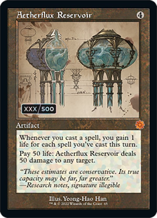 Aetherflux Reservoir (Retro Schematic) (Serialized) [The Brothers' War Retro Artifacts] | Gear Gaming Fayetteville