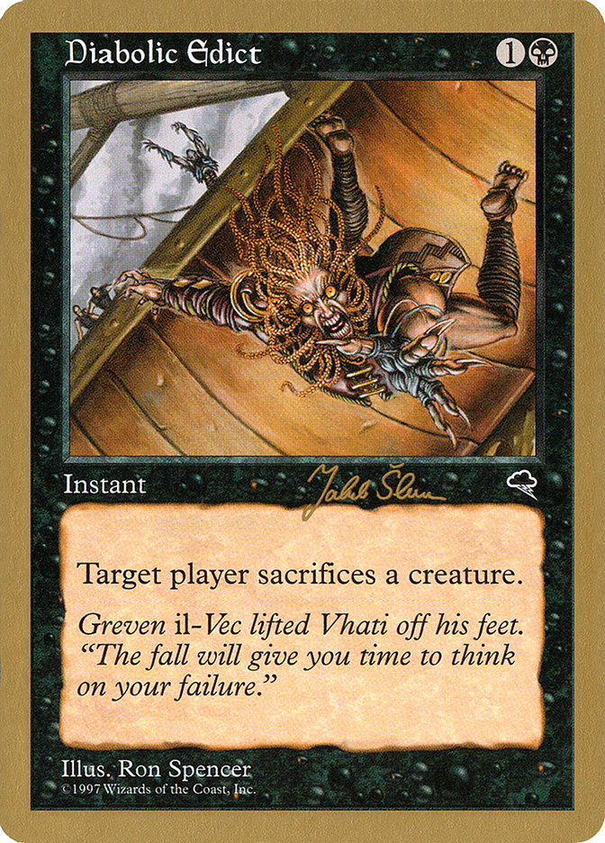Diabolic Edict (Jakub Slemr) [World Championship Decks 1999] | Gear Gaming Fayetteville