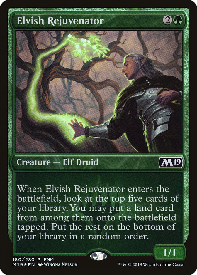 Elvish Rejuvenator (FNM) [Core Set 2019 Promos] | Gear Gaming Fayetteville