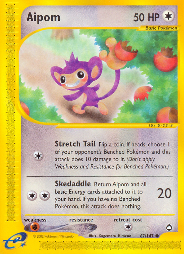 Aipom (67/147) [Aquapolis] | Gear Gaming Fayetteville