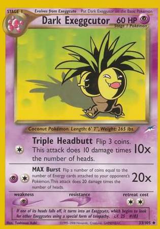 Dark Exeggutor (33/105) [Neo Destiny Unlimited] | Gear Gaming Fayetteville