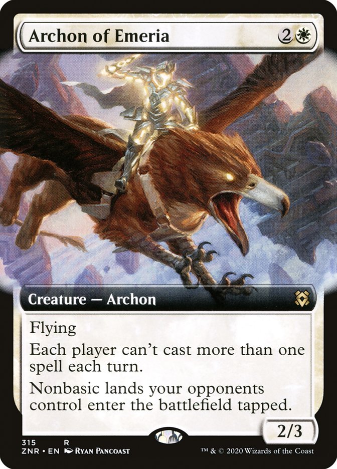 Archon of Emeria (Extended Art) [Zendikar Rising] | Gear Gaming Fayetteville