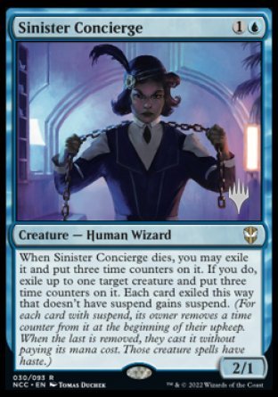 Sinister Concierge (Promo Pack) [Streets of New Capenna Commander Promos] | Gear Gaming Fayetteville