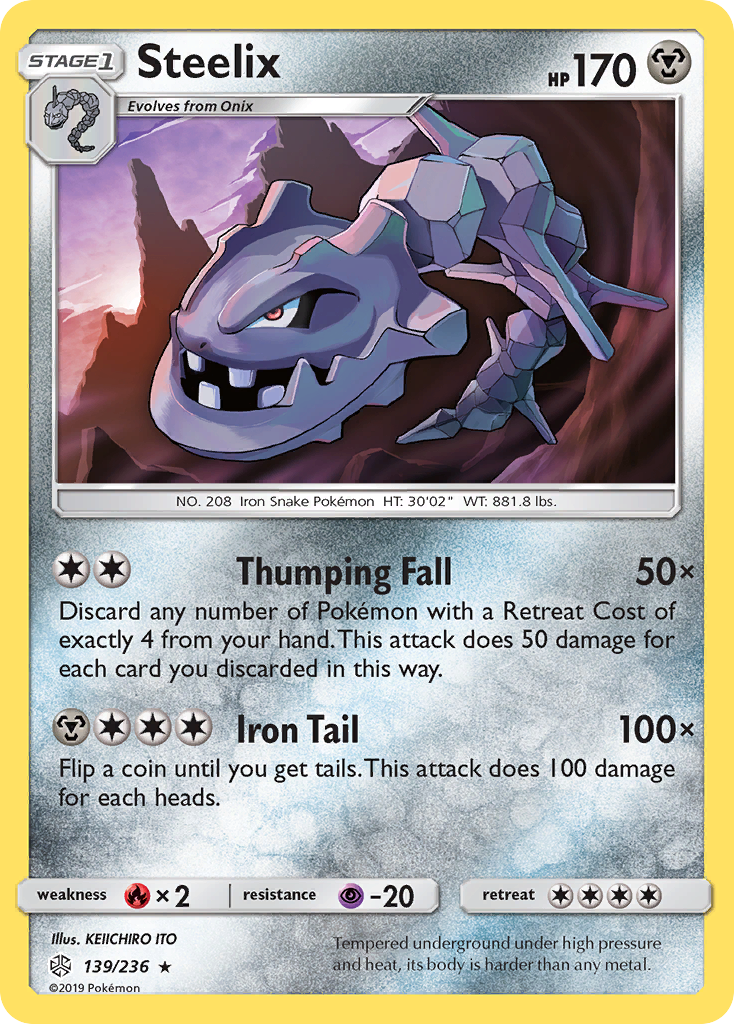 Steelix (139/236) [Sun & Moon: Cosmic Eclipse] | Gear Gaming Fayetteville