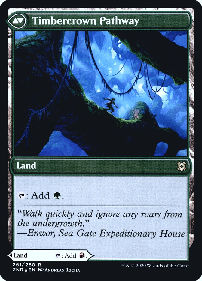 Cragcrown Pathway // Timbercrown Pathway [Zendikar Rising Prerelease Promos] | Gear Gaming Fayetteville
