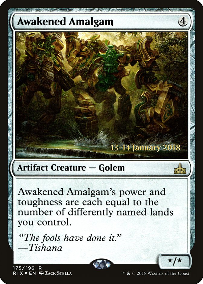 Awakened Amalgam [Rivals of Ixalan Prerelease Promos] | Gear Gaming Fayetteville