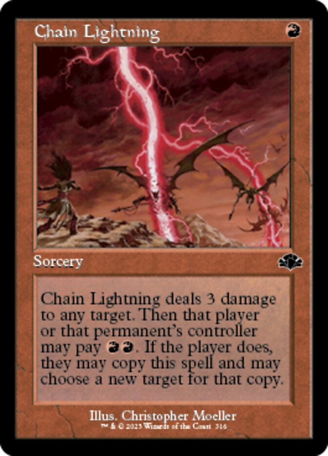 Chain Lightning (Retro) [Dominaria Remastered] | Gear Gaming Fayetteville