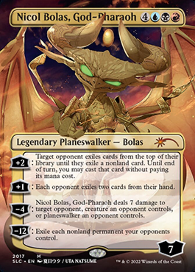 Nicol Bolas, God-Pharaoh (Borderless) [Secret Lair 30th Anniversary Countdown Kit] | Gear Gaming Fayetteville