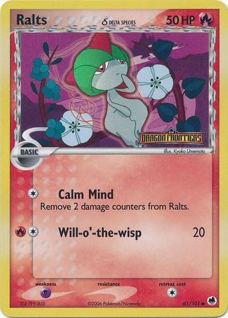 Ralts (61/101) (Delta Species) (Stamped) [EX: Dragon Frontiers] | Gear Gaming Fayetteville