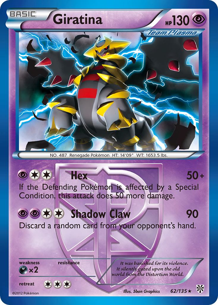 Giratina (62/135) [Black & White: Plasma Storm] | Gear Gaming Fayetteville