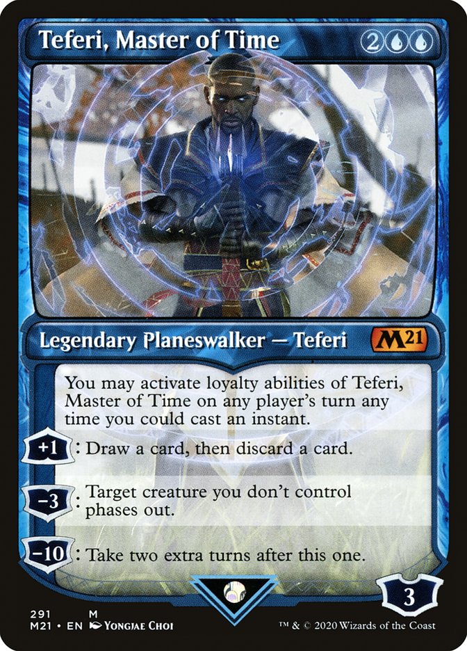 Teferi, Master of Time (Showcase) (291) [Core Set 2021] | Gear Gaming Fayetteville