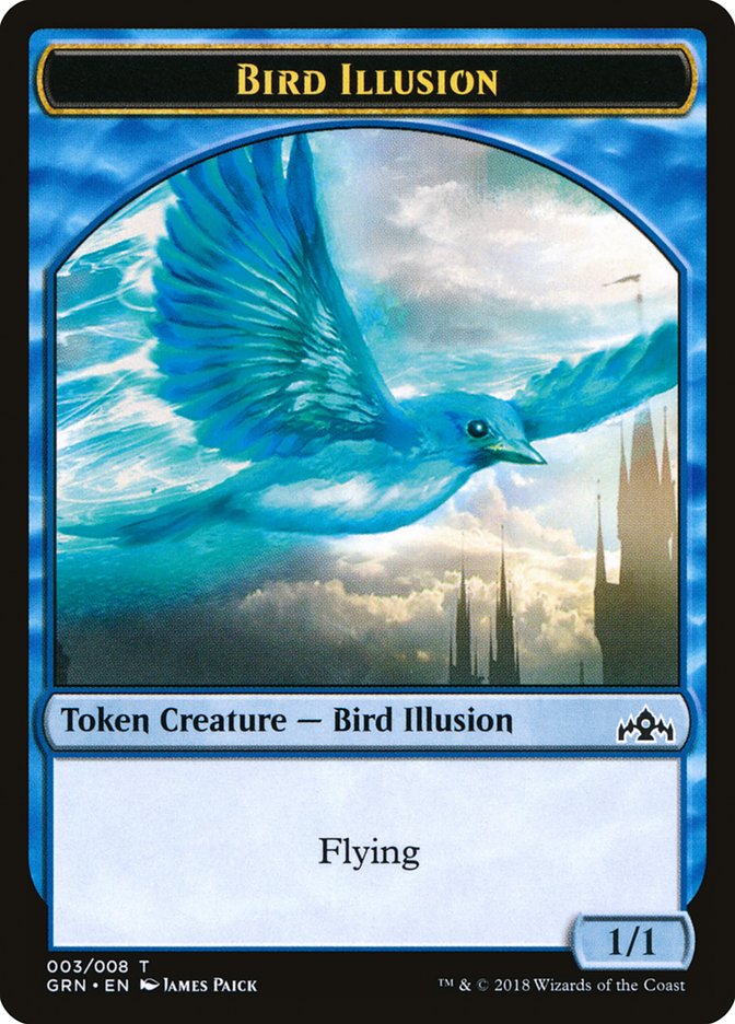 Bird Illusion Token [Guilds of Ravnica Tokens] | Gear Gaming Fayetteville