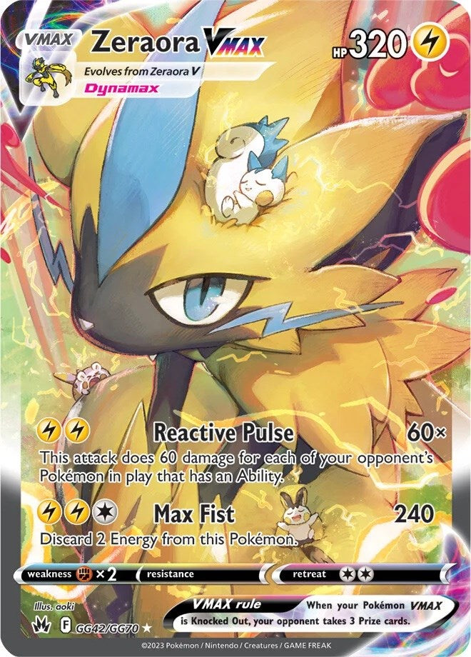 Zeraora VMAX (GG42/GG70) [Sword & Shield: Crown Zenith] | Gear Gaming Fayetteville