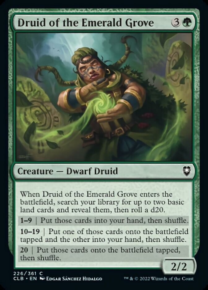 Druid of the Emerald Grove [Commander Legends: Battle for Baldur's Gate] | Gear Gaming Fayetteville