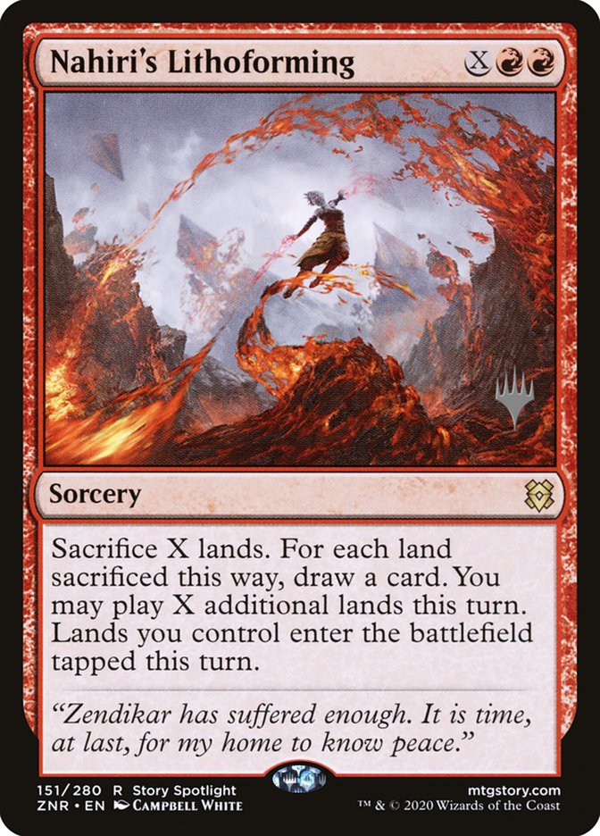 Nahiri's Lithoforming (Promo Pack) [Zendikar Rising Promos] | Gear Gaming Fayetteville