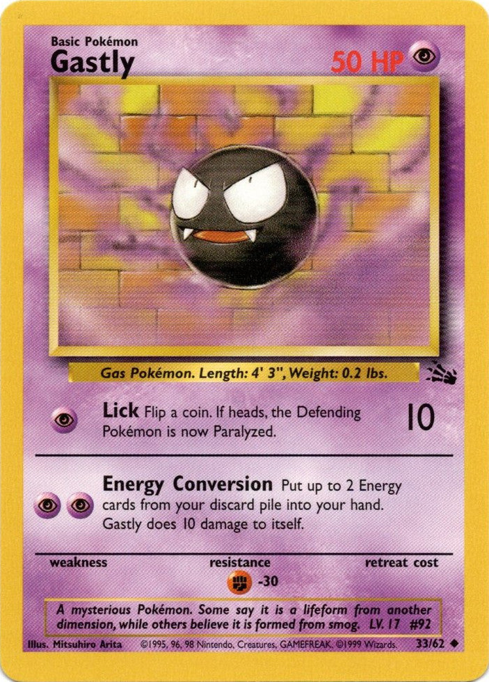 Gastly (33/62) [Fossil Unlimited] | Gear Gaming Fayetteville