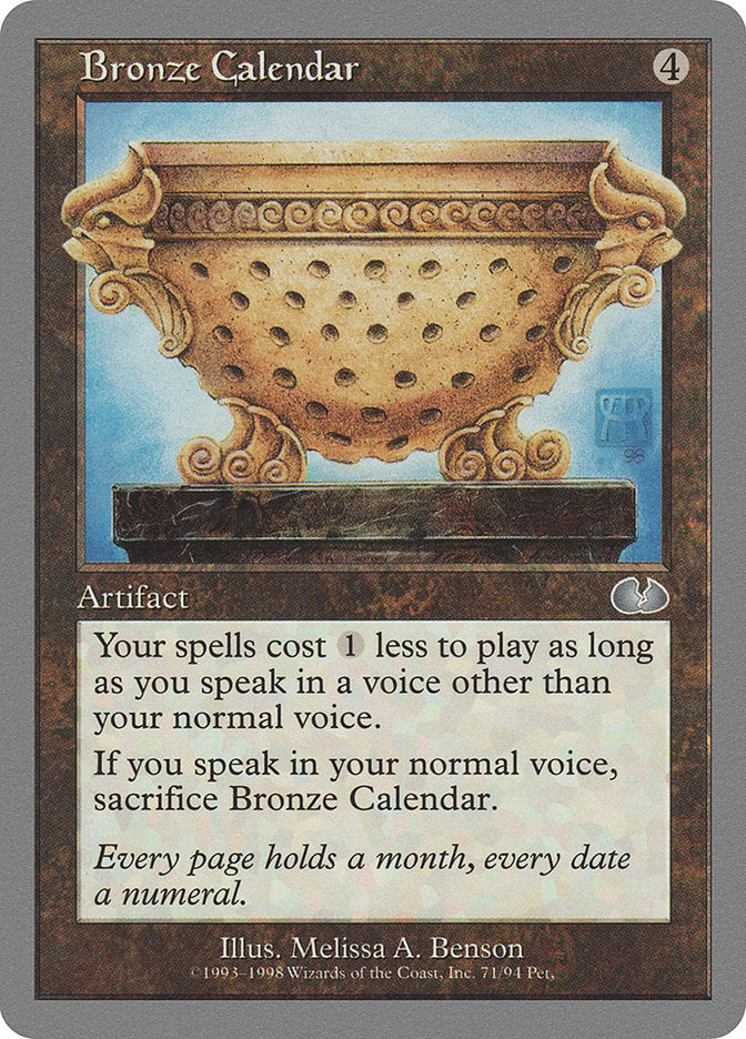 Bronze Calendar [Unglued] | Gear Gaming Fayetteville