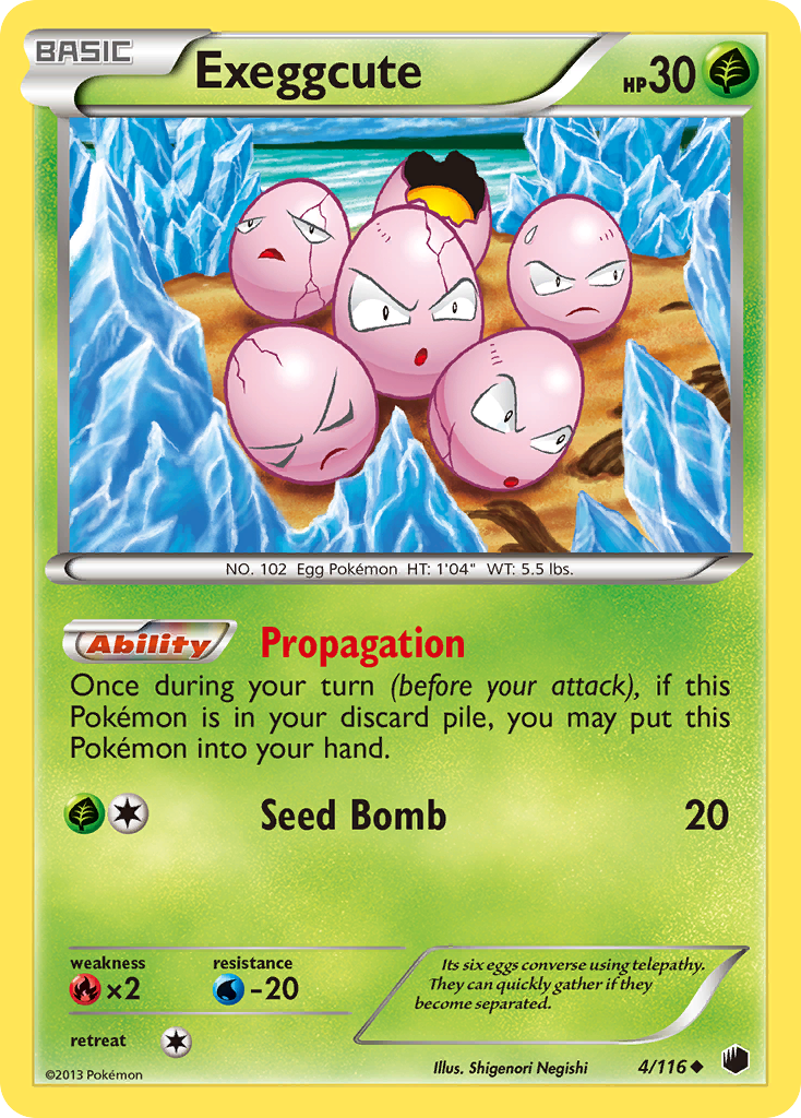 Exeggcute (4/116) [Black & White: Plasma Freeze] | Gear Gaming Fayetteville