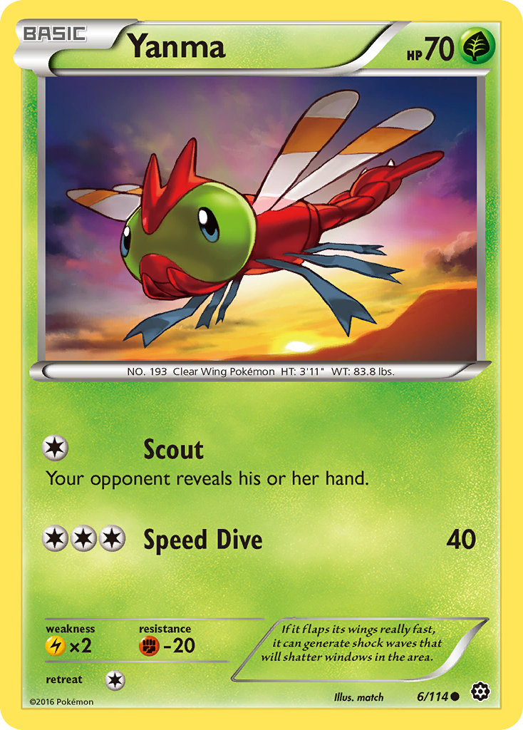 Yanma (6/114) [XY: Steam Siege] | Gear Gaming Fayetteville