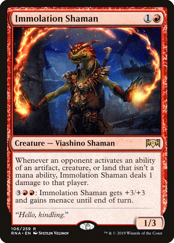 Immolation Shaman [Ravnica Allegiance] | Gear Gaming Fayetteville